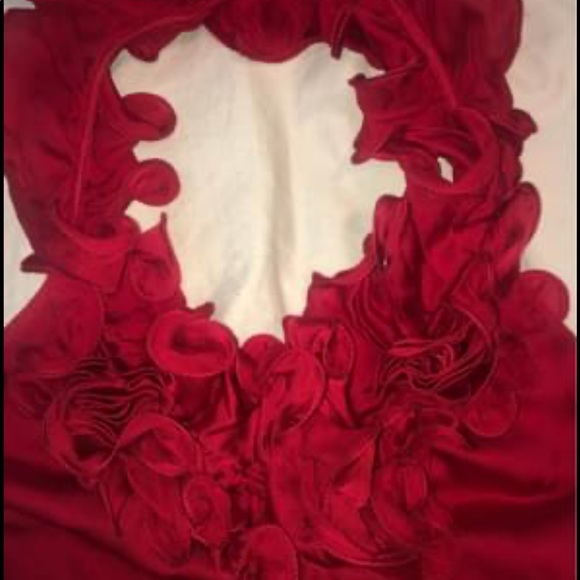 Stunning red silk Bebe dress - Picture 7 of 7